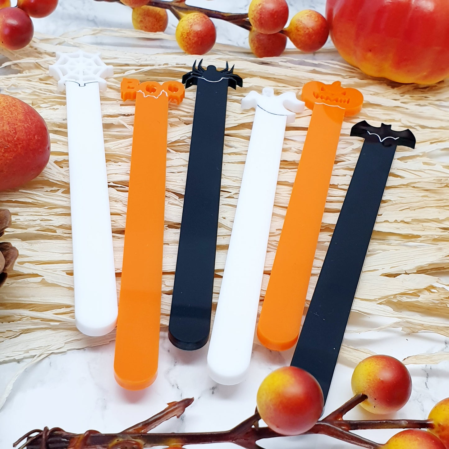Halloween Character Reusable Acrylic Cakesicle Sticks – Set of 6