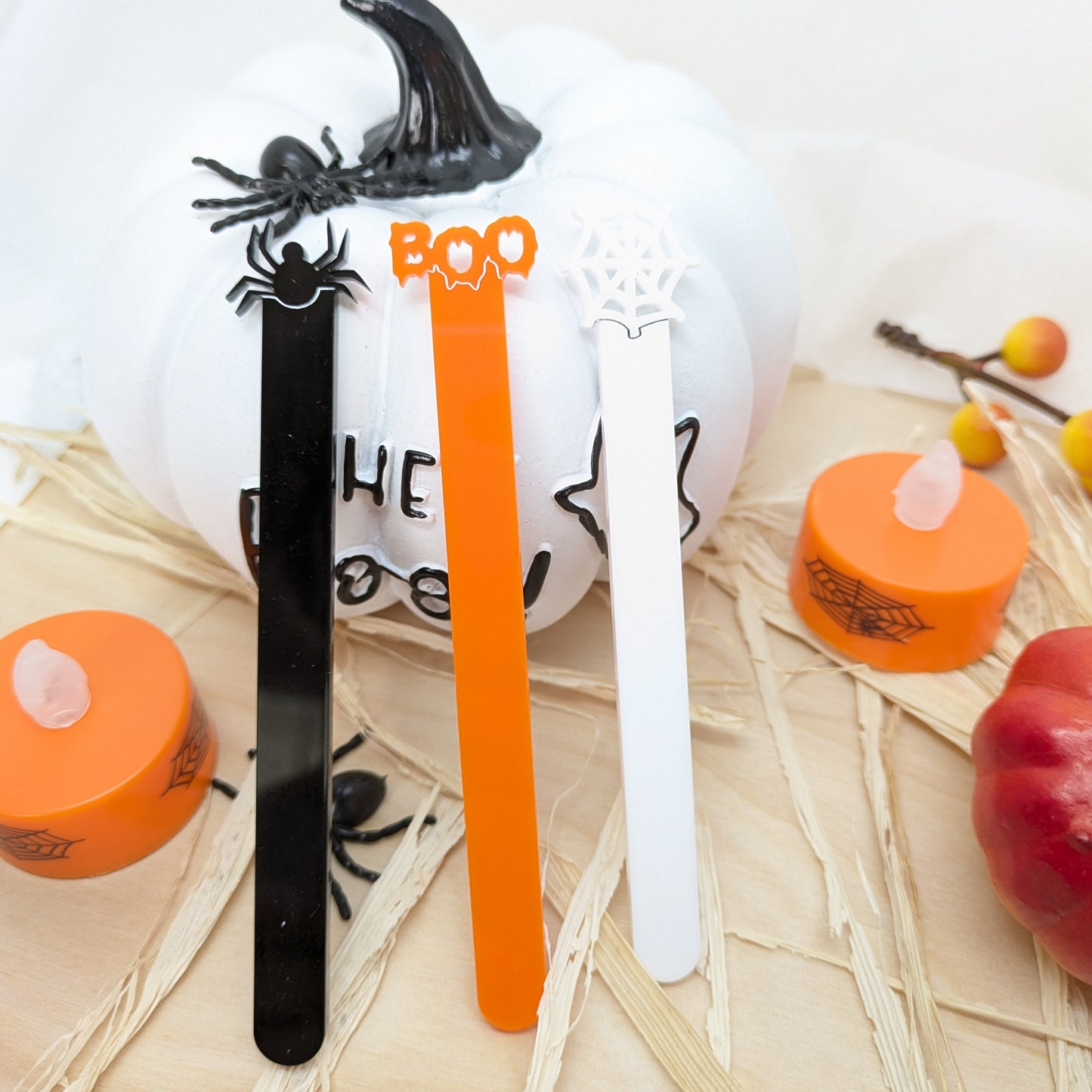 Halloween Character Reusable Acrylic Cakesicle Sticks – Set of 6