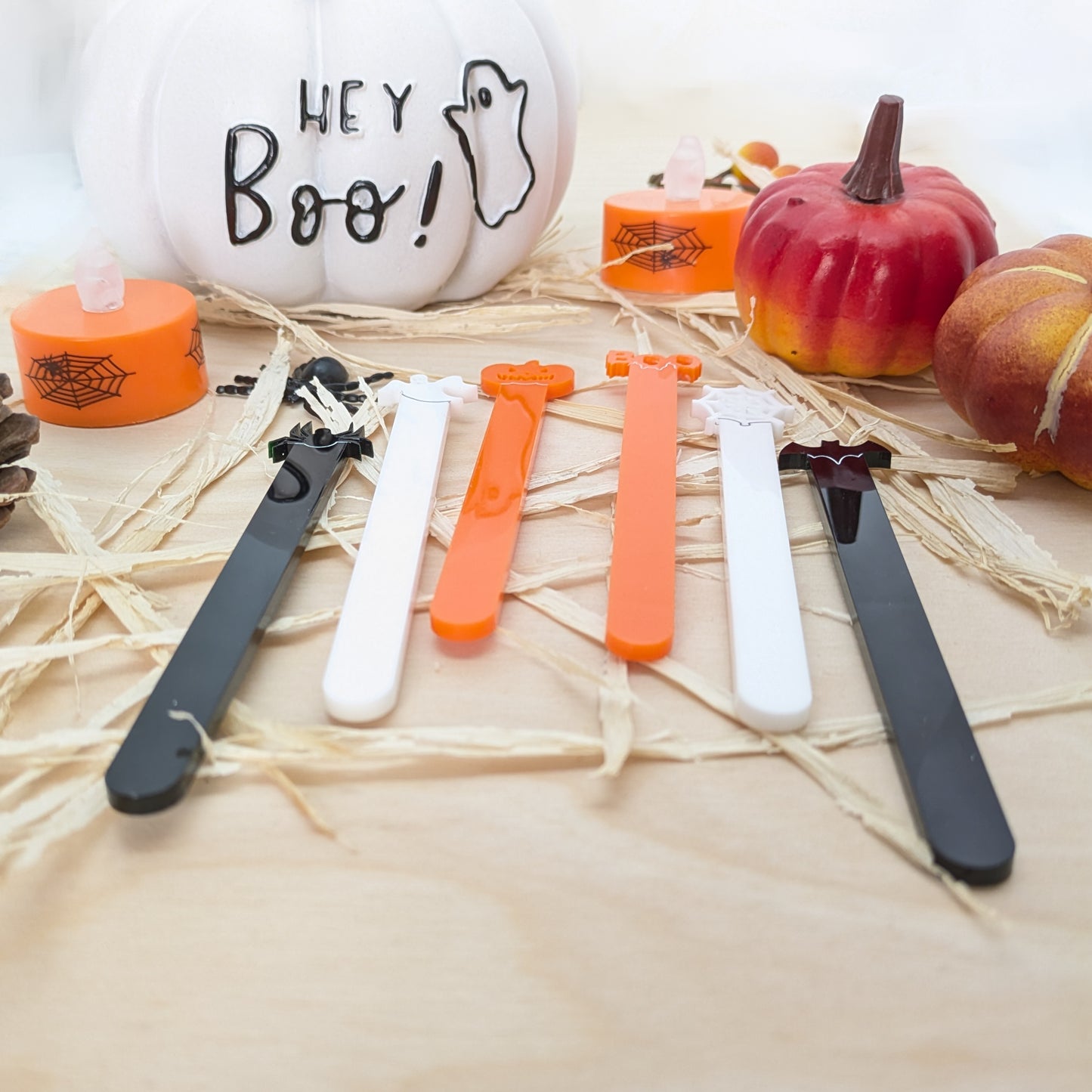 Halloween Character Reusable Acrylic Cakesicle Sticks – Set of 6