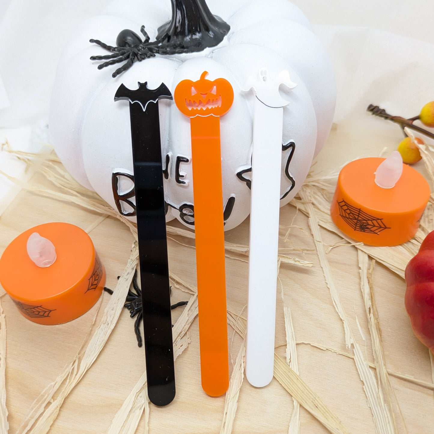 Halloween Character Reusable Acrylic Cakesicle Sticks – Set of 6