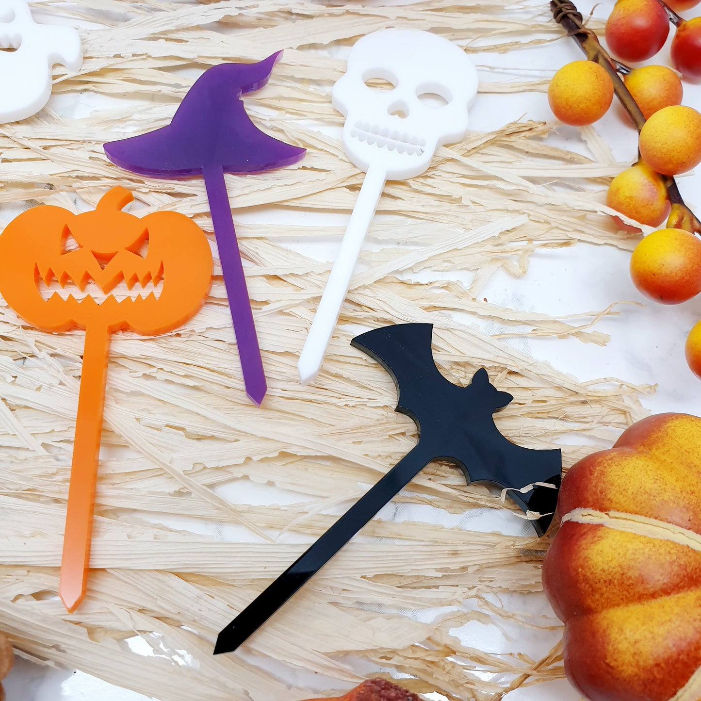 Halloween Character Cupcake Toppers - Set of 6
