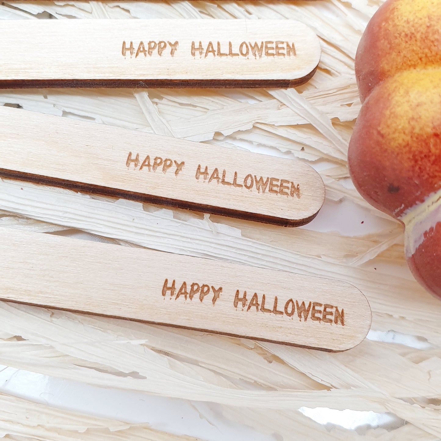 Happy Halloween Acrylic Cakesicle Sticks – Set of 8