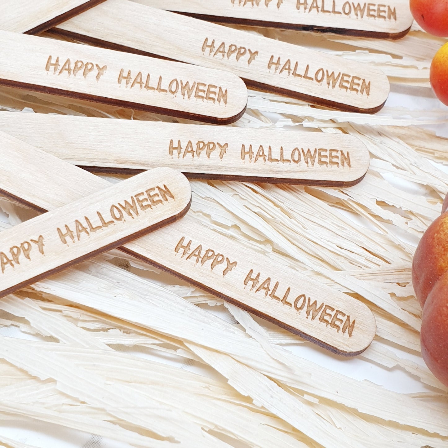 Happy Halloween Acrylic Cakesicle Sticks – Set of 8