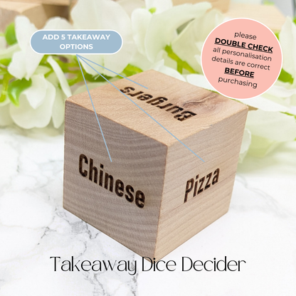 Personalised Takeaway Dice Decider