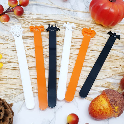 Halloween Character Reusable Acrylic Cakesicle Sticks – Set of 6