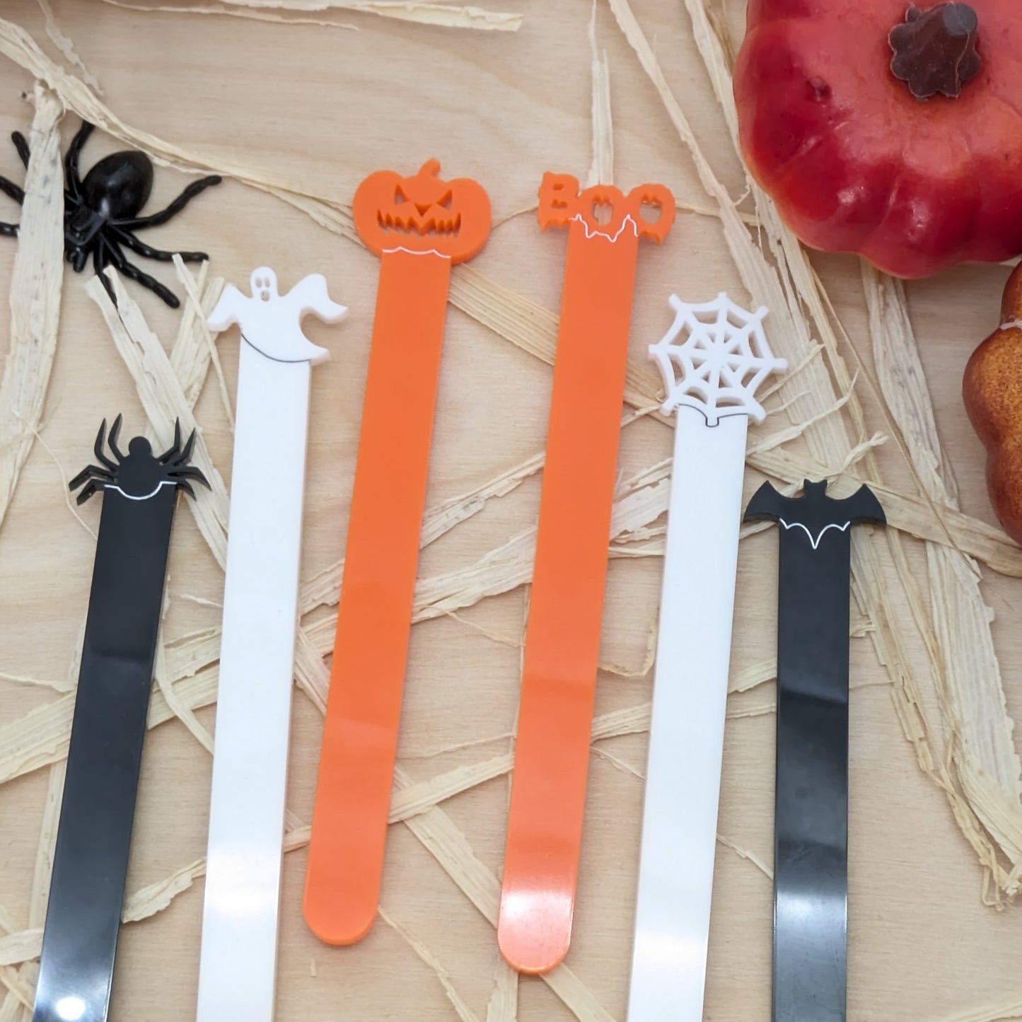 Halloween Character Reusable Acrylic Cakesicle Sticks – Set of 6