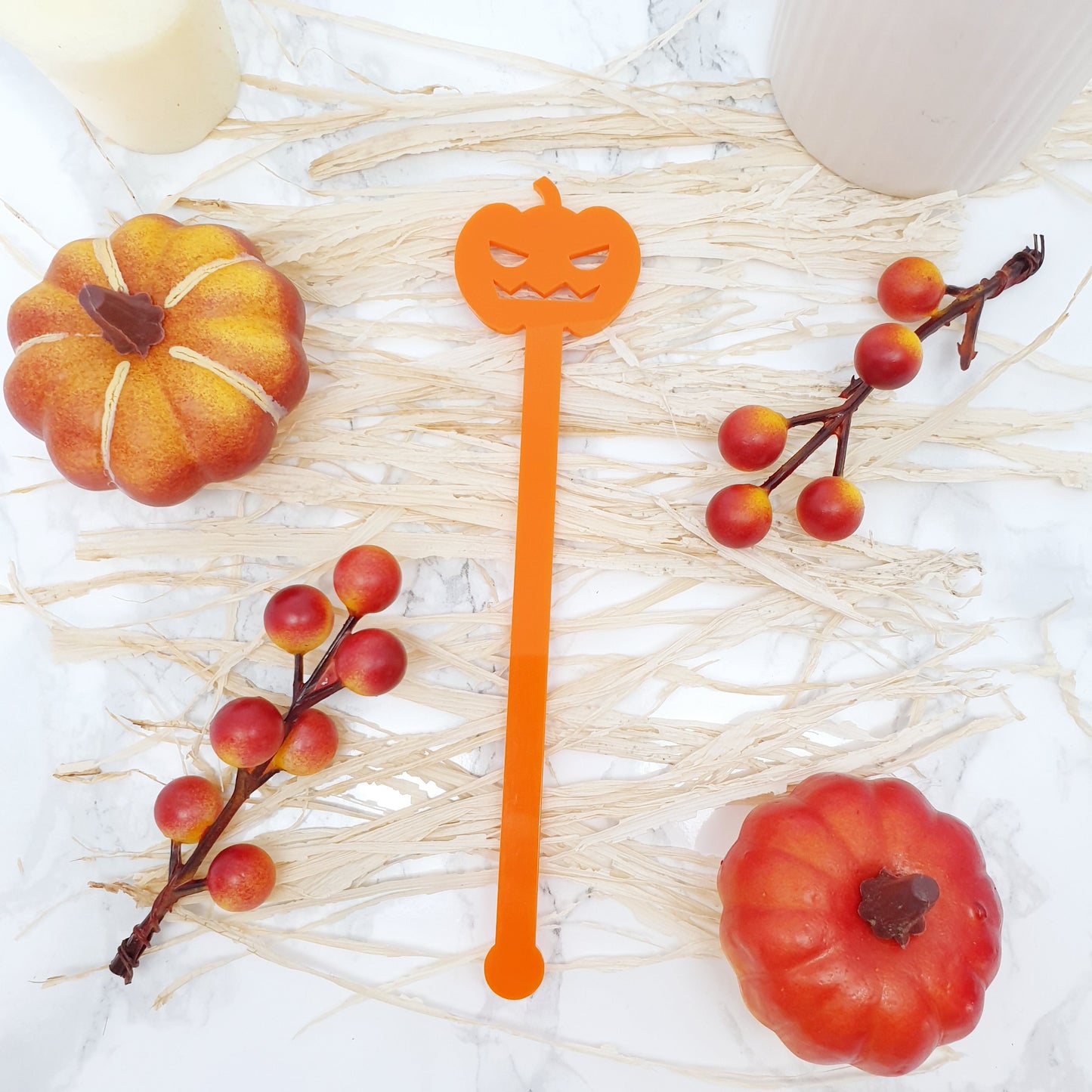 Cute Halloween Drink Stirrers - Set of 6