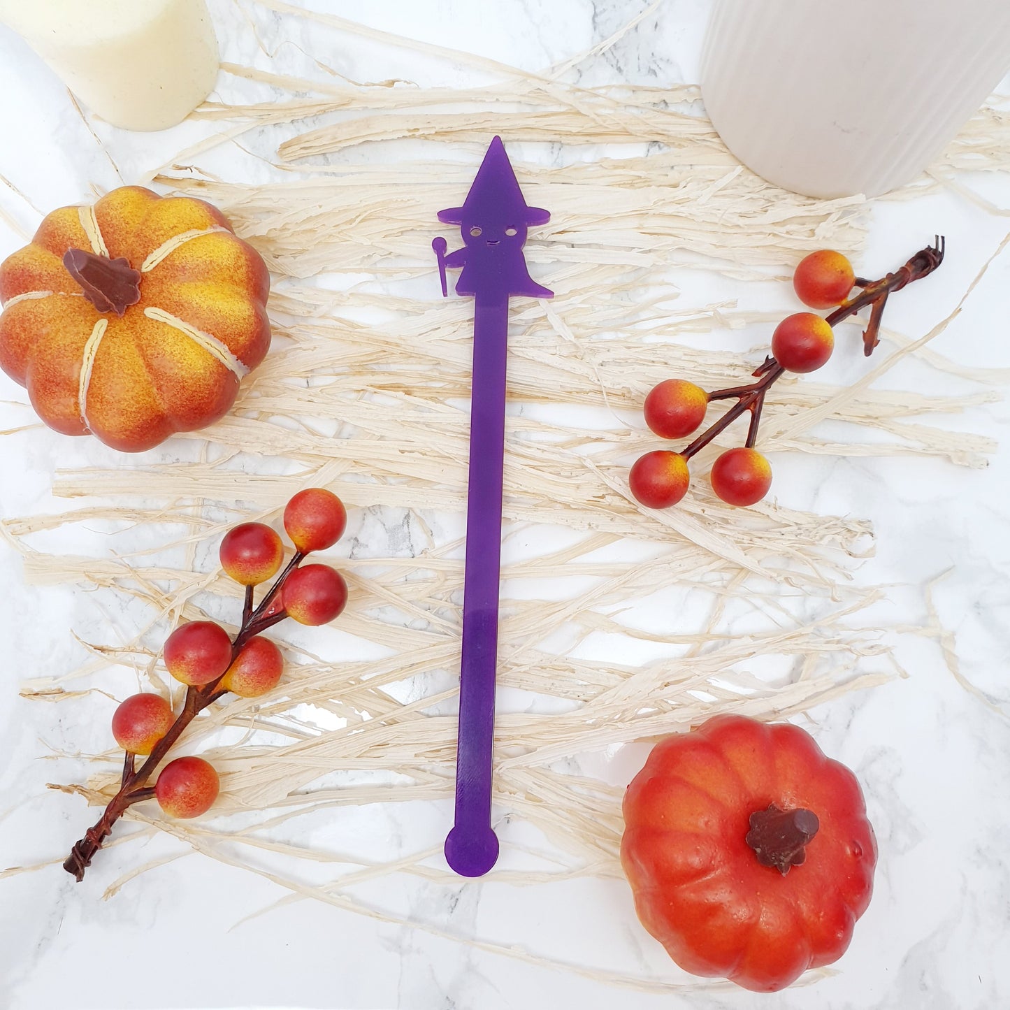 Cute Halloween Drink Stirrers - Set of 6