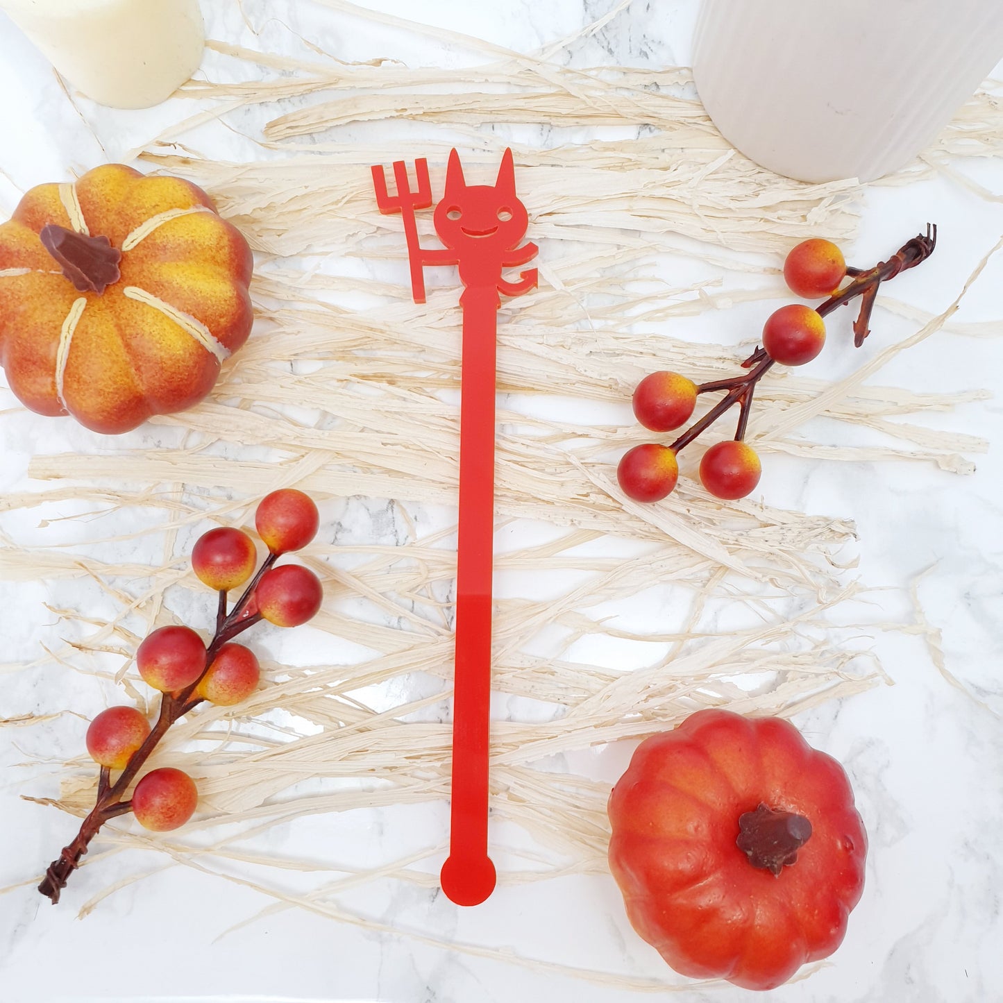 Cute Halloween Drink Stirrers - Set of 6