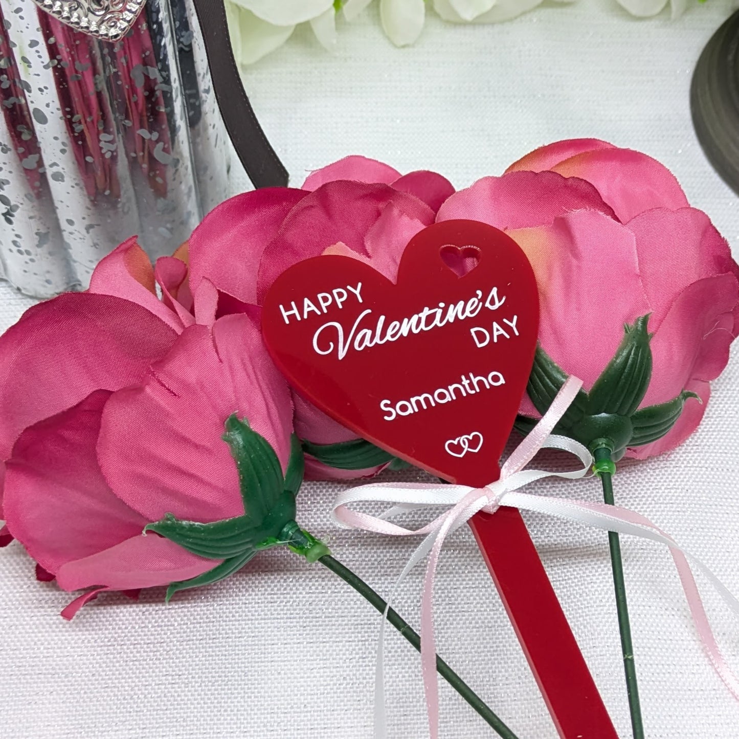 Personalised Happy Valentine's Day Bouquet Stick