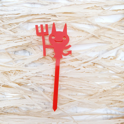 Cute Halloween Character Cupcake Toppers - Set of 6