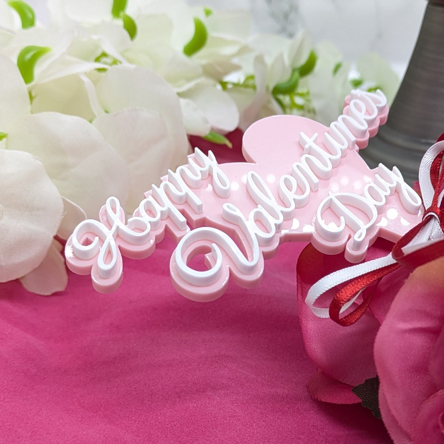 3D Happy Valentine's Day Bouquet Stick