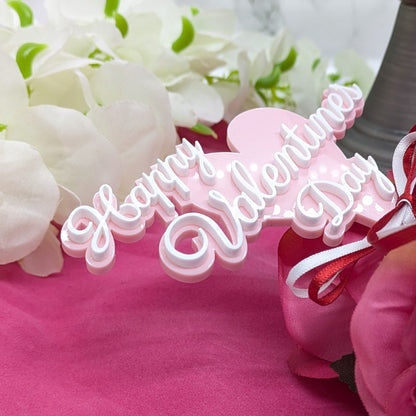 3D Happy Valentine's Day Bouquet Stick