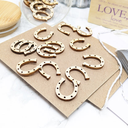 Lucky Wood Horseshoes